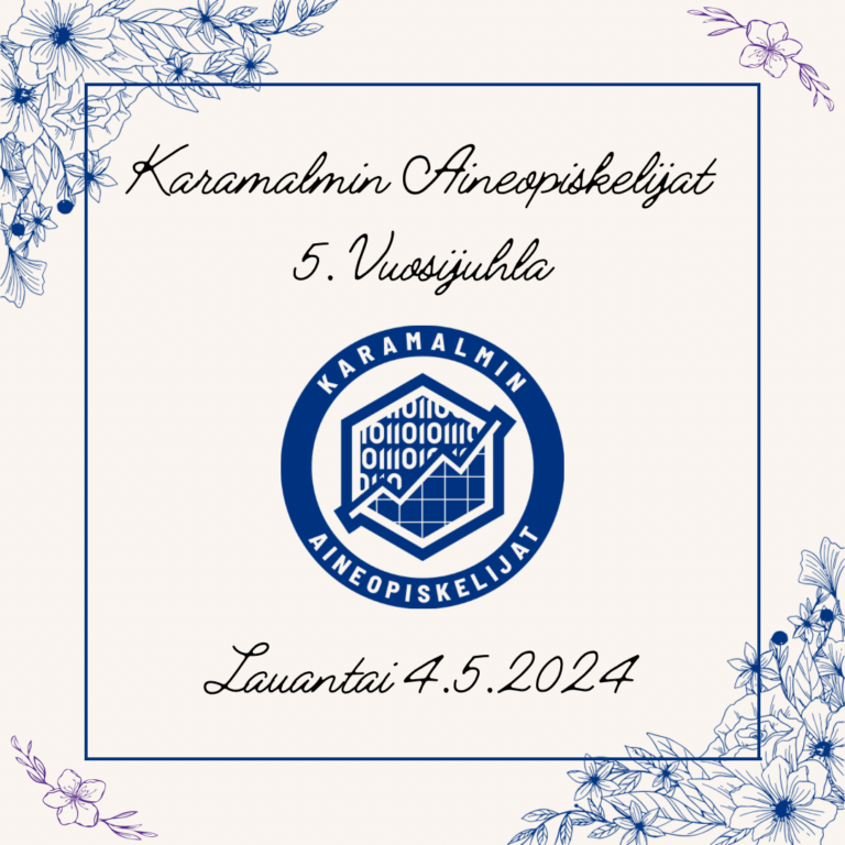 KaMA ry toivottaa sinut tervetulleeksi juhlimaan viisivuotista taivaltamme lauantaina 4.5.